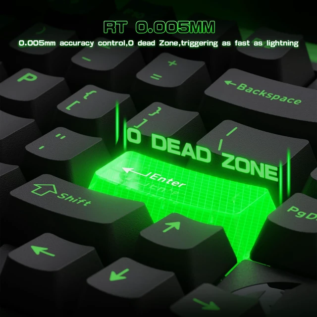 Alt view image 7 of 7 - ATTACK SHARK R85 HE Hall Effect Gaming Keyboard, 75% Rapid Trigger, 8KHz | 0.005mm RT, 0.08ms Latency, Adjustable Actuation 0.1-3.3mm, Snap Tap, DKS, RGB Lightbox, Web Driver for PC/ MAC Gamer