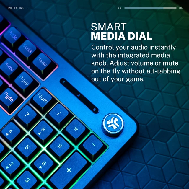 Alt view image 5 of 7 - Nightfall Gaming Keyboard, Wired, RGB, 104 Keys, Black