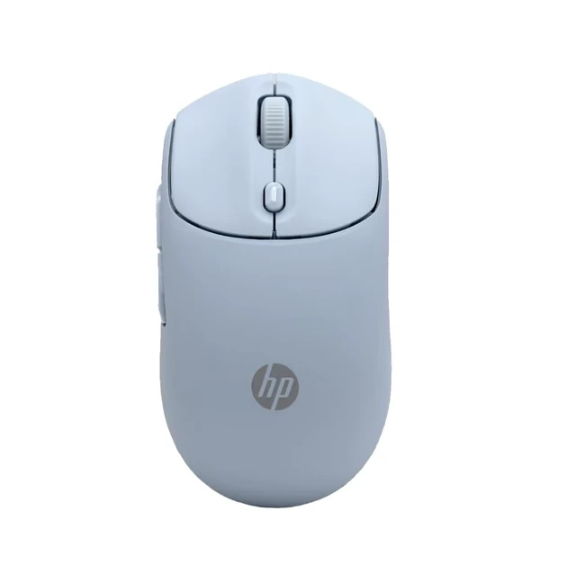 Alt view image 3 of 7 - 400 Quiet Wireless Mouse, Dual Bluetooth & 2.4GHz, Soft Silicone, Quiet Clicks, Microsoft Wheel, 24-Month Battery, 6000 DPI, Ambidextrous, Eco-Friendly Design, Multi-OS, Blue