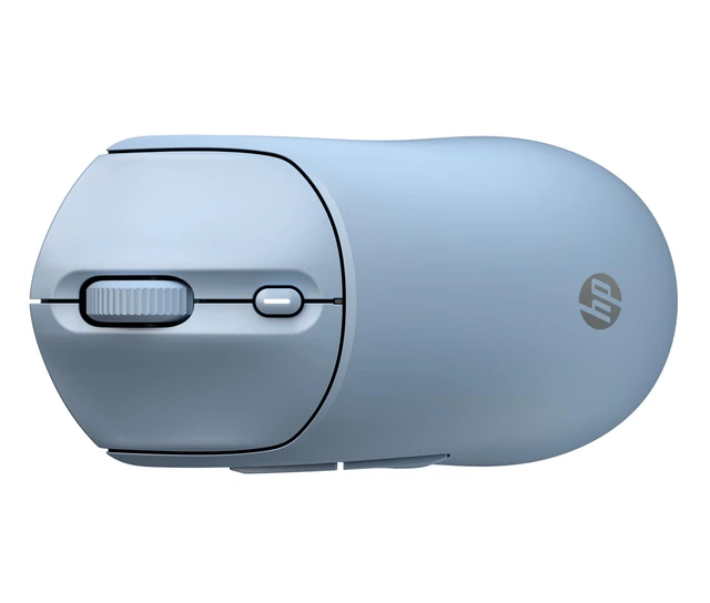 Alt view image 4 of 7 - 400 Quiet Wireless Mouse, Dual Bluetooth & 2.4GHz, Soft Silicone, Quiet Clicks, Microsoft Wheel, 24-Month Battery, 6000 DPI, Ambidextrous, Eco-Friendly Design, Multi-OS, Blue