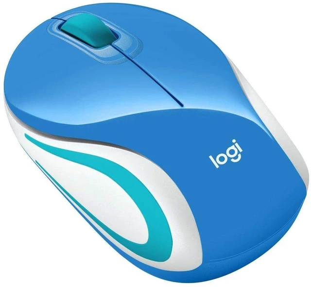 Main image of Wireless Mini Mouse M187 Ultra Portable,1000 DPI Optical Tracking, 3-Buttons, PC/Mac/Laptop - Palace Blue