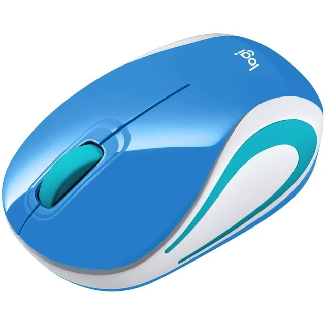 Alt view image 2 of 4 - Wireless Mini Mouse M187 Ultra Portable,1000 DPI Optical Tracking, 3-Buttons, PC/Mac/Laptop - Palace Blue