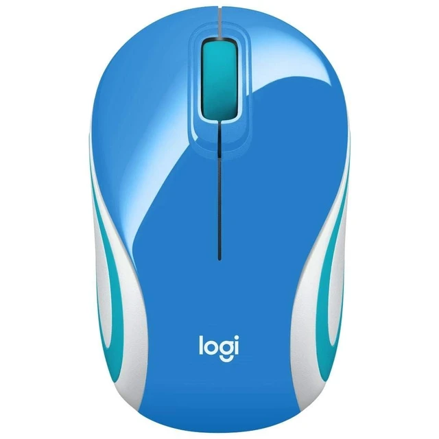 Alt view image 3 of 4 - Wireless Mini Mouse M187 Ultra Portable,1000 DPI Optical Tracking, 3-Buttons, PC/Mac/Laptop - Palace Blue