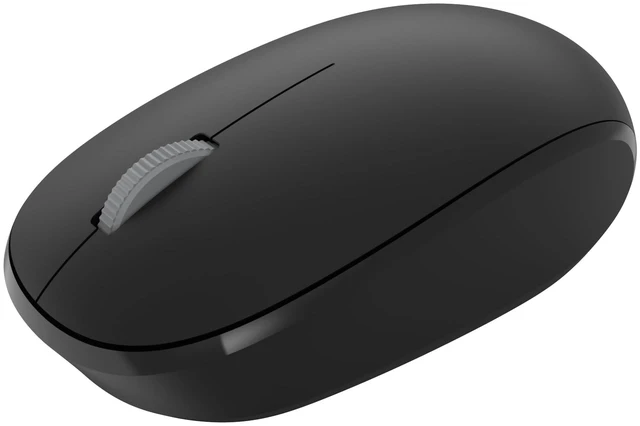 Main image of Bluetooth Mouse Designed by Microsoft, Ambidextrous, Black | Mac & Windows Compatible, 4-Way Scroll Wheel, Fast Tracking Sensor, Compact, Comfortable, 4 Buttons, 12-Month Battery