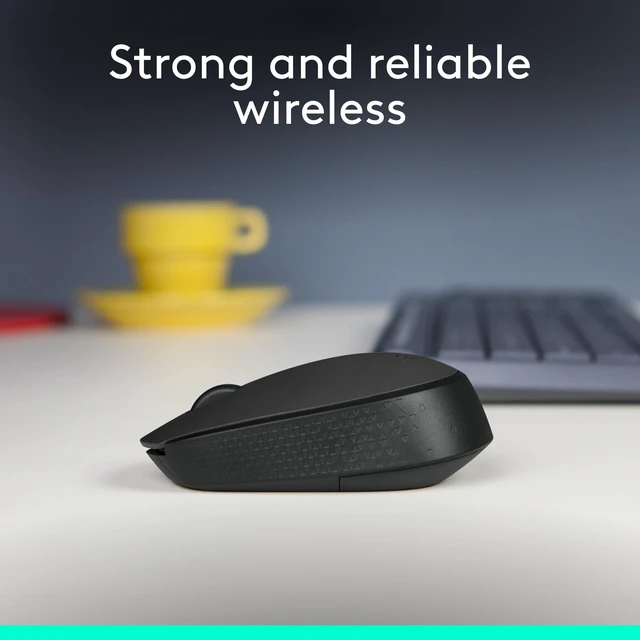 Alt view image 2 of 7 - M170 Compact Ambidextrous 2.4 GHz Wireless Mouse - Black | Ambidextrous mouse with 2.4 GHz USB-A Nano Receiver, Optical Tracking, 12-Months Battery Life, PC, Mac, Laptop compatible