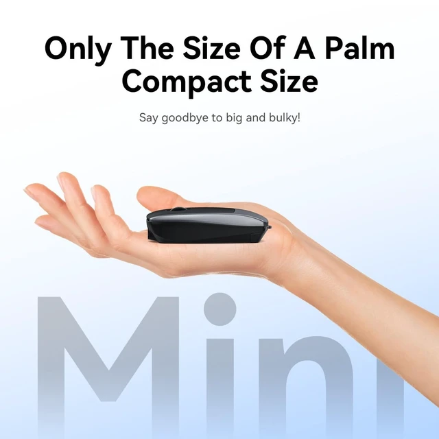 Alt view image 7 of 7 - Wireless Mouse Mini Small Finger Bluetooth Mouse with TF Card Reader,Silent Pocket Portable Handheld Tiny Compact USB Travel Optical Mice for PC Laptop Computer Macbook Tablet Kids Women Men Gift