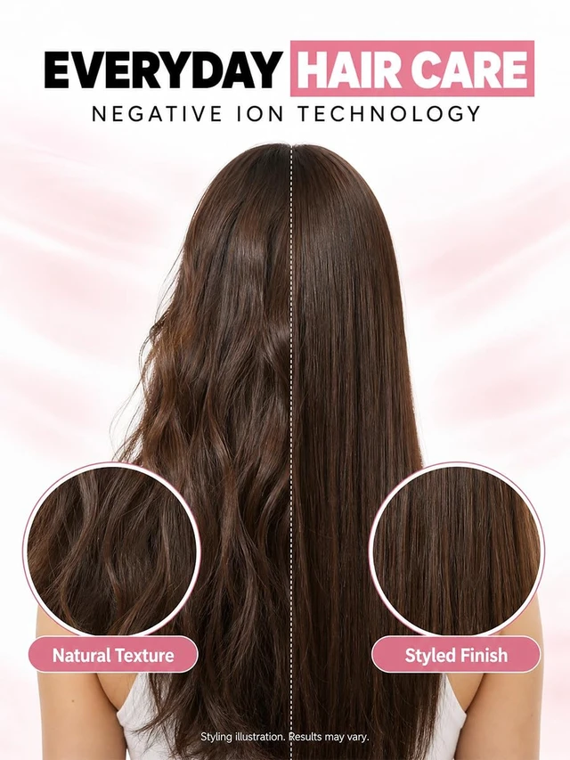 Alt view image 5 of 7 - Professional Ionic Hair Dryer with Diffuser, High-Speed Blow Dryer | 200M Negative Ions, Lightweight Travel Blow Dryer with Diffuser, Intelligent Heat Control & Rapid Drying, Low-noise