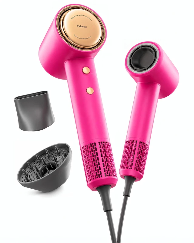 Main image of Hair Dryer, High-Speed Blow Dryer with Magnetic Diffuser,1500 Watts | Magnetic Styling, Low Noise: Attach the diffuser in seconds for soft curls, while the under-60 dB motor makes drying quieter.