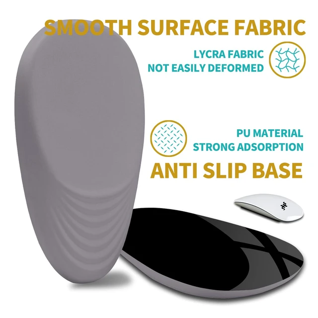 Alt view image 6 of 6 - Ergonomic Mouse Pad Wrist Support with Stepped-Wedge Design, Wrist Rest Pain Relief Mousepad Filled with Memory Foam, Carpal Tunnel Mousepad for Wireless Mouse(12x8 inch, Light Purple Grey)