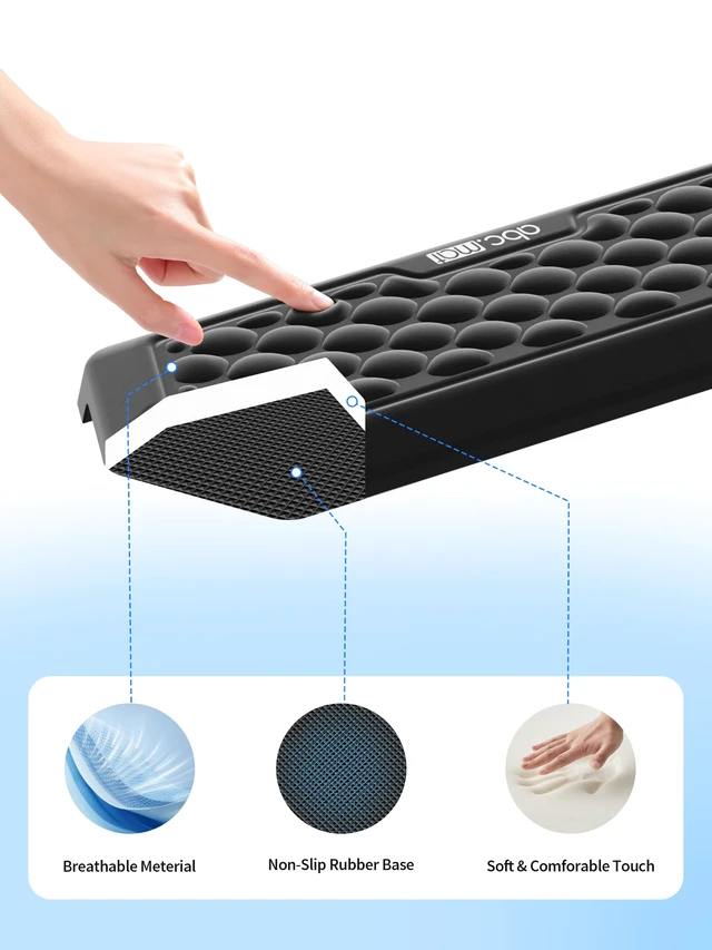 Alt view image 6 of 7 - 2-in-1 L-Shaped Desk Elbow Pads & & Mouse Pad Set with Wrist Rest, Black | Ergonomic Desk Edge Cushion, Soft Memory Foam Comfort Support for Wrist Arm Elbow, Non-Slip Base