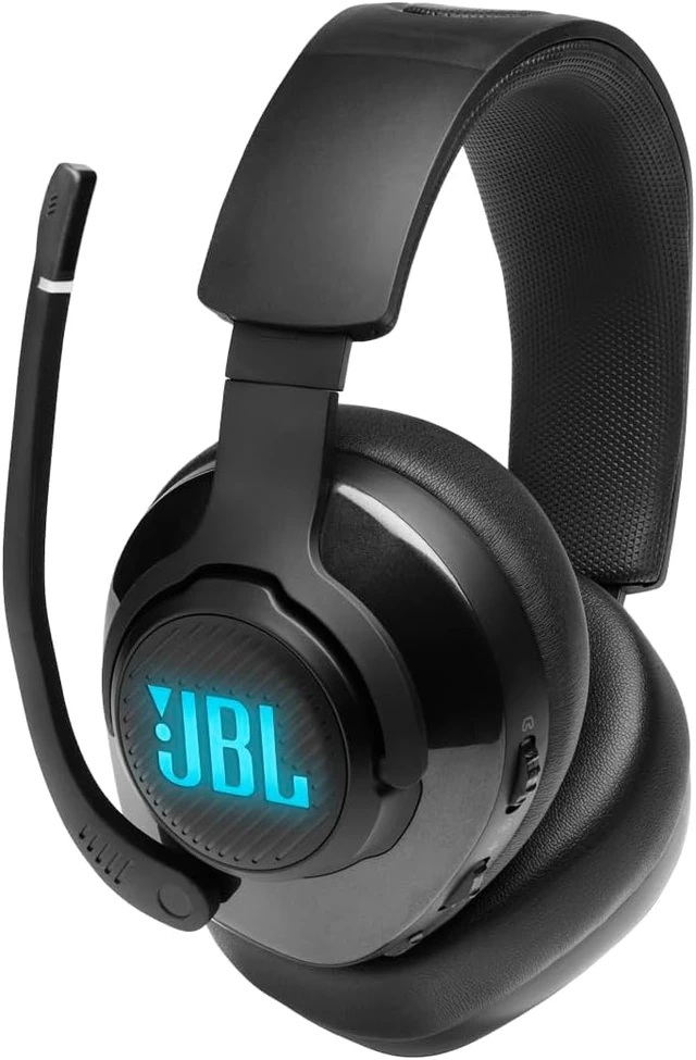 Alt view image 3 of 7 - Quantum 400 - Wired over-ear gaming headset with game-chat balance dial, QuantumSURROUND and DTS, Voice focus directional flip-up mic and memory foam ear cushions (Black)