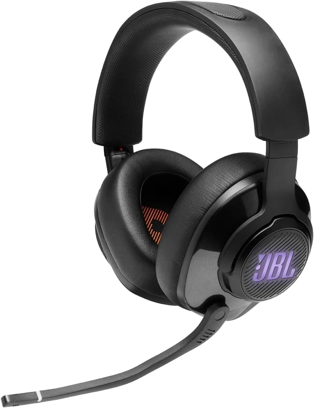 Alt view image 4 of 7 - Quantum 400 - Wired over-ear gaming headset with game-chat balance dial, QuantumSURROUND and DTS, Voice focus directional flip-up mic and memory foam ear cushions (Black)