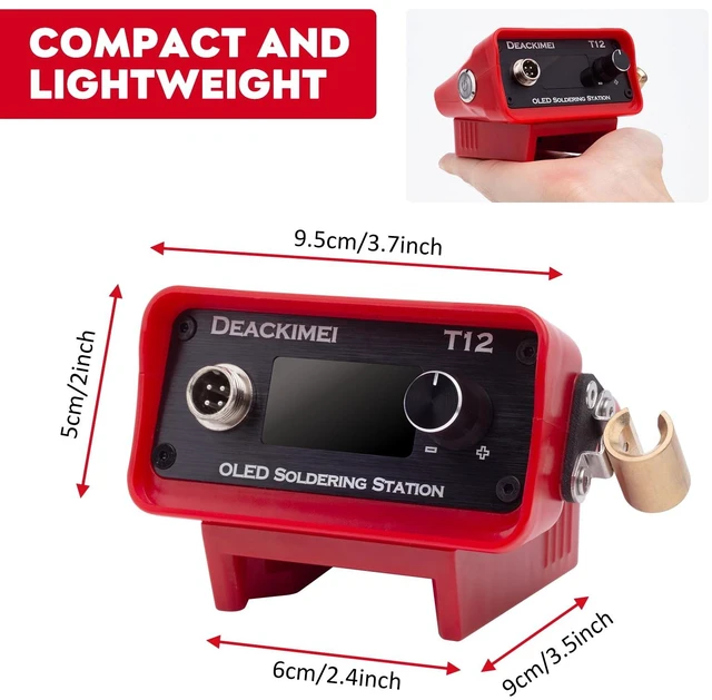 Alt view image 7 of 7 - Cordless Soldering Iron Station Kit for Milwaukee M18 18V Battery | 10s Fast Heating, Precise Heat Control(392°F-896°F), Auto Sleep,/ Conversion, Digital Display, Soldering Iron Kit,Tool Only