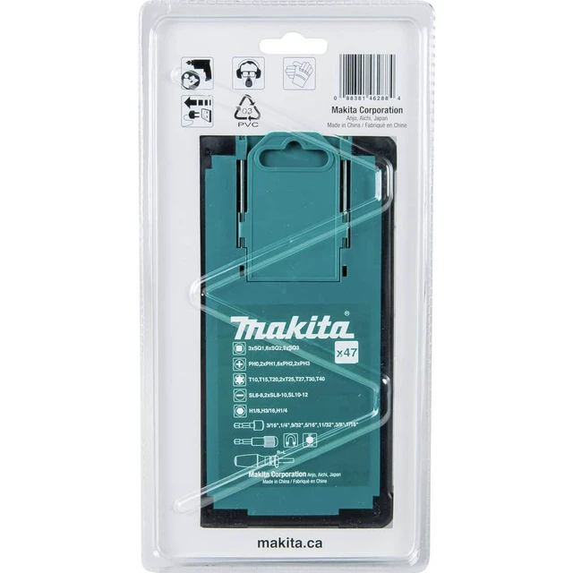 Alt view image 4 of 6 - B-50289 47 Pc. Ratchet and Bit Set | Phillips, Torx, Slotted, Hex & Square Bits, 7 Sockets, Compact Storage Case, Ratcheting Screwdriver, Impact Driver Compatible
