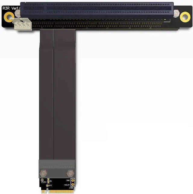 Main image of ADT-Link M.2 NGFF NVMe Key M Extender Cable to PCIE x16 Graphics Card Riser Adapter 16x PCI-e PCI-Express for M2 2230 2242 2260 2280 (50cm)