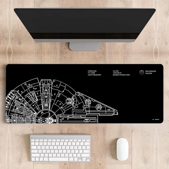 Alt view image 6 of 6 - WRIARICH Mousepad Desk Mat Gaming Large Keyboard Cute Office Desktop Computer Laptop Black XXL Long Giant Big Cool Modern Design Unique for Women Girls Men Boys Gamer Oversized Wide 30x12'' Mousepad