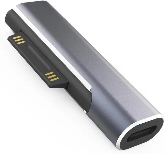 Main image of WRIARICH Surface Connector to USB-C Charging Adapter DC15V 102W Type C Female to Surface Male for Pro7/6/5/4 Surface Laptop 3/2/1 Surface Go Surface Book