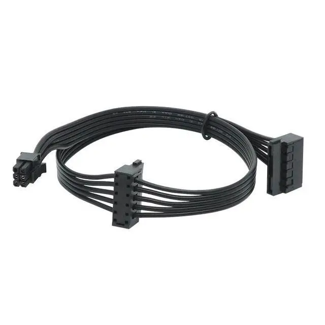 Alt view image 5 of 5 - WRIARICH New Mini 6 Pin to 2 SATA 15PIn Power Supply Cable for Dell 3250 3268 3650 3653 3660 3667 3668(6P to 1 x SATA)