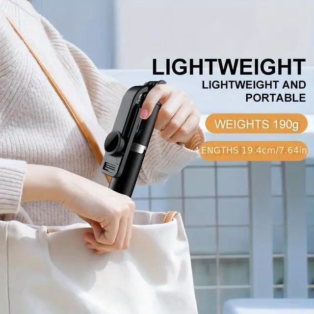 Alt view image 7 of 7 - 40" Extendable Selfie Stick Tripod with Wireless Remote, 360° Rotatable Stabilizer Stand for Phone, Vlog Live Streaming, Compatible with iPhone & Android