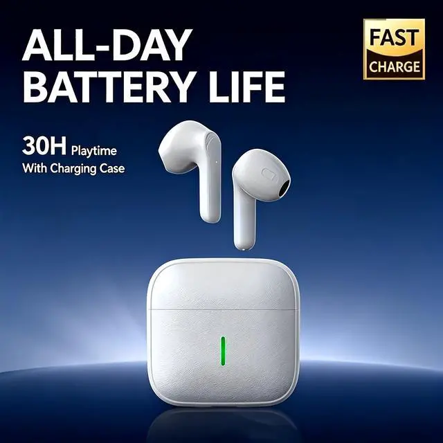 Main image of 2026 New HD Wireless Earphones, Long-Lasting Stereo In-Ear Headphones, USB Charging, Call Noise Reduction & Touch Control, Rechargeable Battery for Phones, Laptops, Running & Workouts