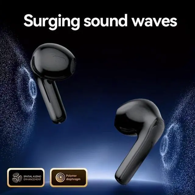Alt view image 4 of 7 - 2026 New HD Wireless Earphones, Long-Lasting Stereo In-Ear Headphones, USB Charging, Call Noise Reduction & Touch Control, Rechargeable Battery for Phones, Laptops, Running & Workouts