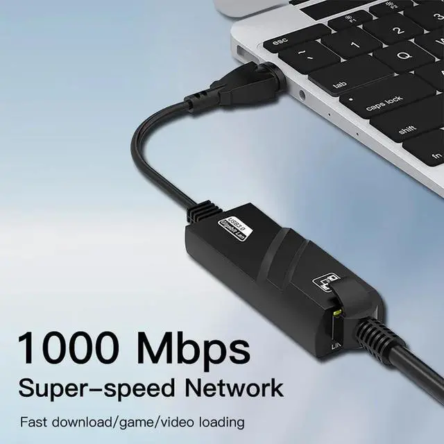 Alt view image 2 of 7 - FENVI 1000Mbps USB3.0 To Rj45 Network Adapter RTL8153 Lan Ethernet Adapter 100/1000Mbps Network Card For Macbook Laptop Win10/11