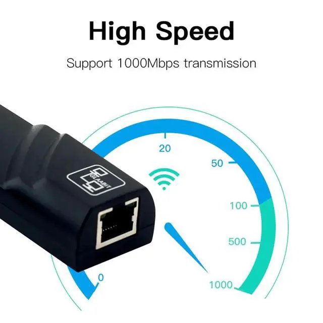 Alt view image 4 of 7 - FENVI 1000Mbps USB3.0 To Rj45 Network Adapter RTL8153 Lan Ethernet Adapter 100/1000Mbps Network Card For Macbook Laptop Win10/11