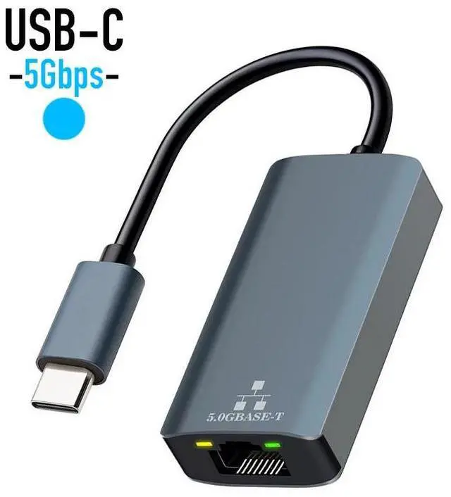 Main image of 5000Mbps USB C Network Card 5Gbps High Speed Wired Adapter USB3.0 Type-C to RJ45 Ethernet Converter HUB For MacBook Notebook PC