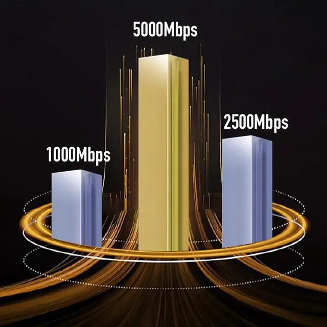 Alt view image 3 of 7 - 5000Mbps USB C Network Card 5Gbps High Speed Wired Adapter USB3.0 Type-C to RJ45 Ethernet Converter HUB For MacBook Notebook PC