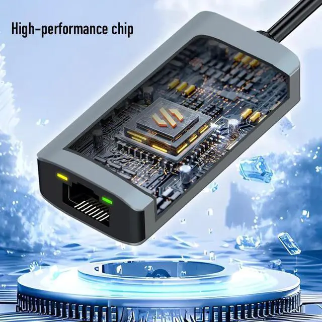 Alt view image 4 of 7 - 5000Mbps USB C Network Card 5Gbps High Speed Wired Adapter USB3.0 Type-C to RJ45 Ethernet Converter HUB For MacBook Notebook PC