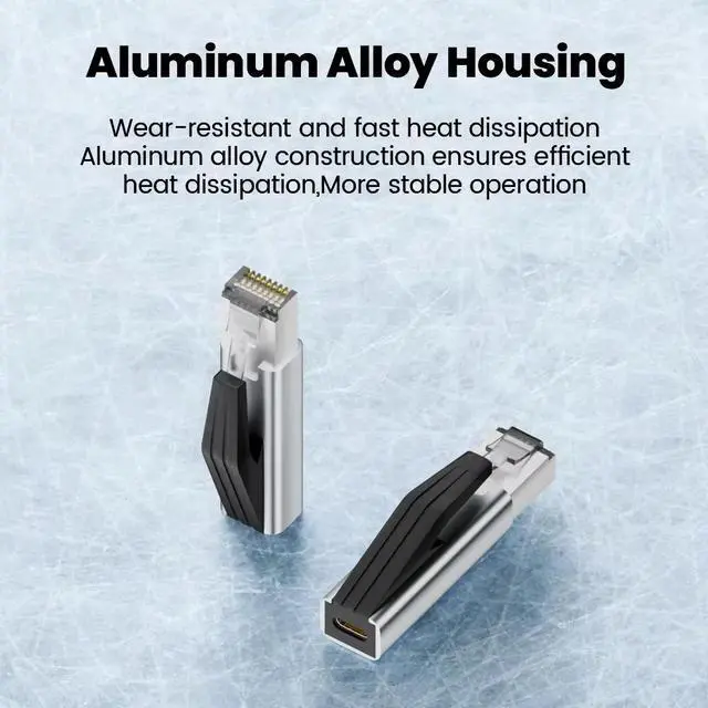 Alt view image 5 of 7 - Kebidumei 1000Mbps Type C to Ethernet Adapter Portable Network Card Converter USB C Female to RJ45 Male for MacBook Pro iPhone16