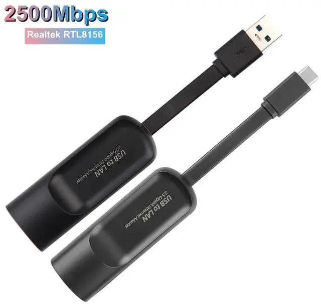 Main image of 2500Mbps Ethernet Adapter 2.5 Gigabit USB Type C to RJ45 Lan Wired Ethernet Gigabit Adapter Network Card for MacBook iPad Pro