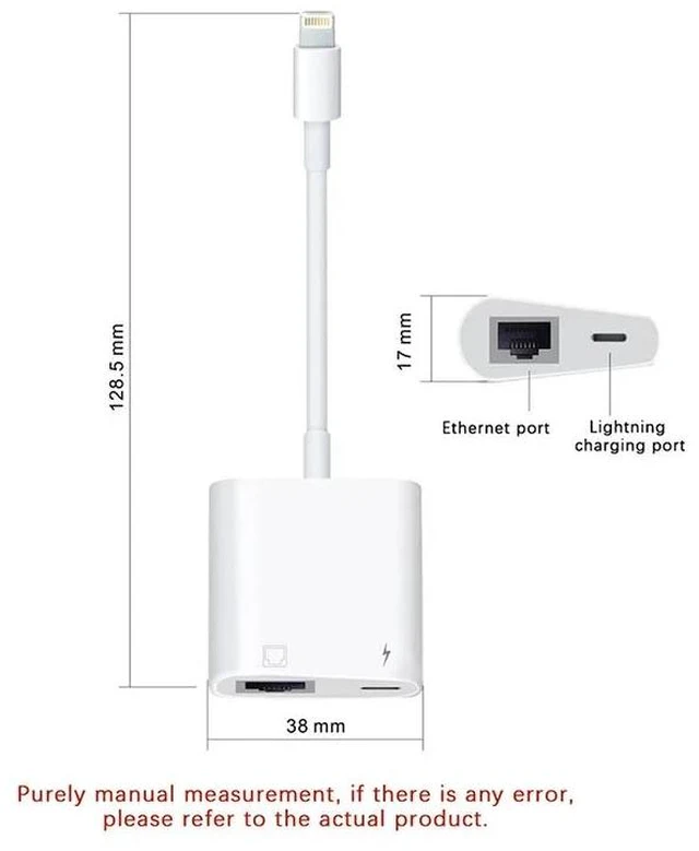 Alt view image 4 of 6 - WHITE Type-C to RJ45 Ethernet Adapter 100M Network Card with 60W PD Charging for Phones Laptops Tablets Stable NTCARD-AB12-WHITE-BJW5F