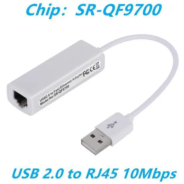 Alt view image 7 of 7 - 10/100Mbps USB Network Card USB 2.0 to Rj45 Lan Ethernet Adapter RTL8152B Network Card for PC Macbook Laptop Windows 7 8 10