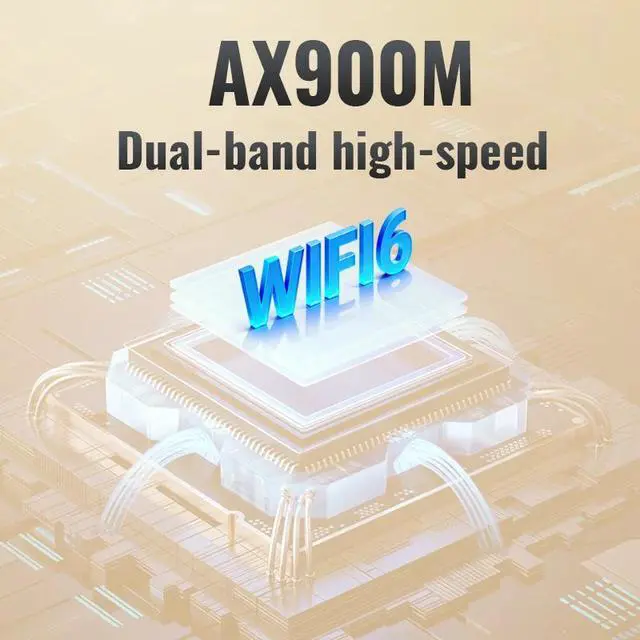 Alt view image 4 of 7 - WiFi 6 Wireless Network Card 900M BT5.4 Dual Band 2.4G&5GHz USB 3.0 High-Speed Wifi Adapter Driver Free For Desktop Laptop