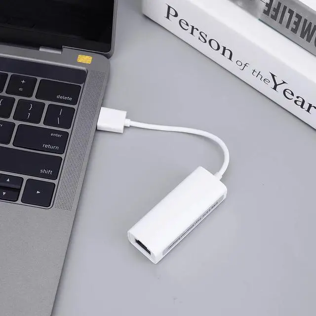 Alt view image 5 of 6 - Wired LAN Adapter USB Ethernet Adapter Support Windows XP/7/Vista Linux PC Internet USB Anti-interferencefor Macbook Wii Tablet