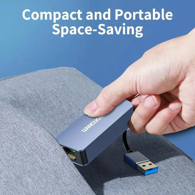 Alt view image 6 of 7 - LIANGUO 2500Mbps Ethernet Adapter USB 3.0 Type-C To RJ45 2.5G USB 3.0 Wired Adapter Converter LAN Network Hub for Windows/MAC