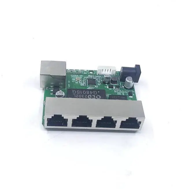Alt view image 2 of 7 - Mini PCBA 6Ports Industrial switch module 10/100Mbps 12V-48V 10/100Mbps Ethernet