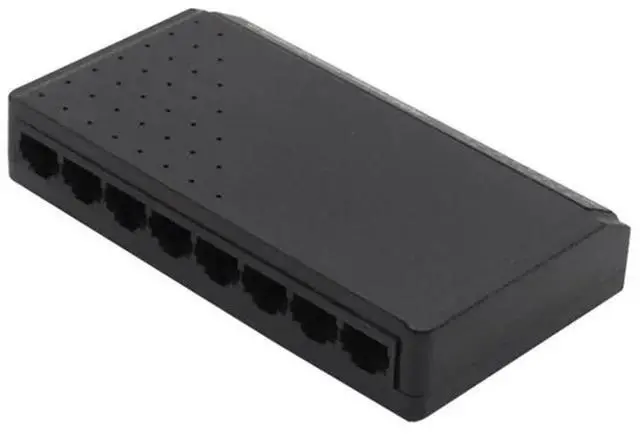 Alt view image 3 of 3 - Poe Switch 8 Port Ethernet Network Switch 6+2 Poe Injector Adapter For CCTV IP Cameras, High-Speed Data Transfer