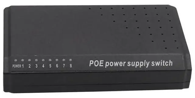 Alt view image 2 of 3 - Poe Switch 8 Port Ethernet Network Switch 6+2 Poe Injector Adapter For CCTV IP Cameras, High-Speed Data Transfer