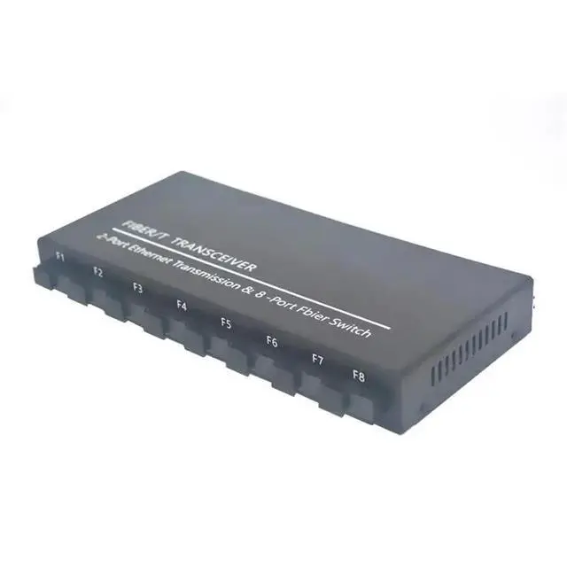 Alt view image 3 of 7 - ABRJ-Gigabit Fiber Optical Switch 8 SC 2 1000M RJ45 Gigabit Ethernet Switch Media Converter 5V3A EU PLUG