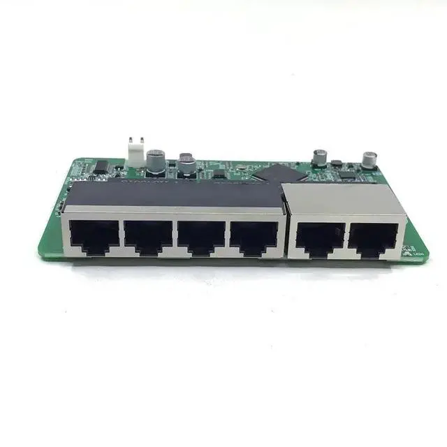 Alt view image 3 of 7 - 6 port 10/100/1000M 4 port 802.3AT/AF POE 48V with 2port uplink/nvr