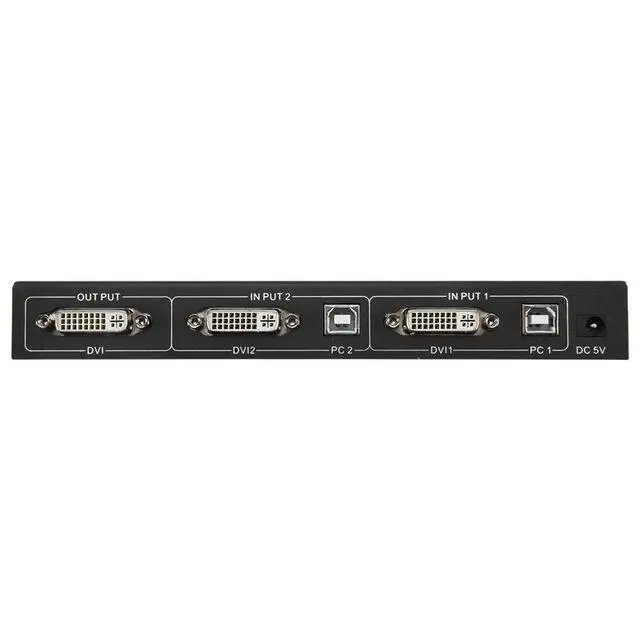 Alt view image 3 of 6 - X49A-DVI KVM Switch 2-In-1 4K Two Computers Shared USB Keyboard Mouse Print Monitor Multi-Function Switching Screen