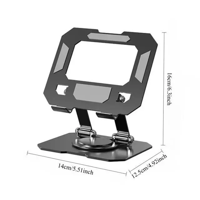 Alt view image 6 of 7 - Adjustable Tablet Stand 360 Degree Rotation Foldable Desktop Holder for 4.7 to 12 Inch Tablets and Laptops Olive