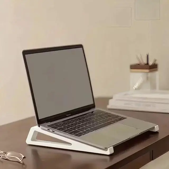 Alt view image 4 of 6 - Adjustable Laptop Stand with Tilt and Height Adjustment - Portable for MacBook, PC, Minimalist Design Ergonomic LAPTOP-01 black LAPTO-0101-black-RFBVP