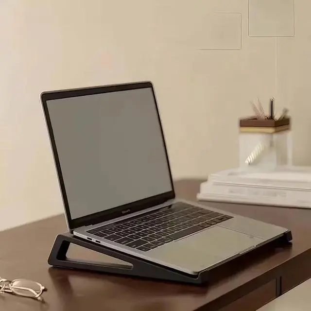 Main image of Adjustable Laptop Stand with Tilt and Height Adjustment - Portable for MacBook, PC, Minimalist Design Ergonomic LAPTOP-01 black LAPTO-0101-black-RFBVP