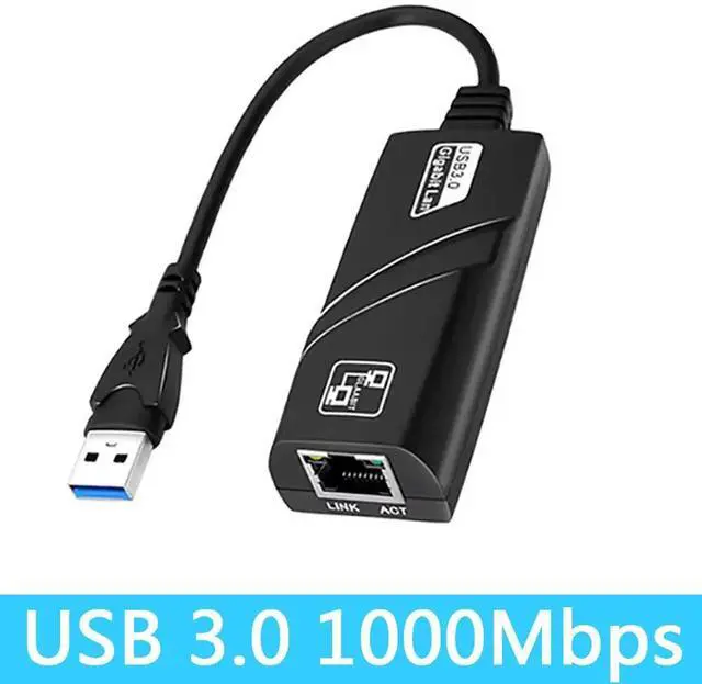 Main image of WHITE USB 3.0 RJ45 Ethernet Adapter 10/100/1000Mbps Gigabit LAN Compatible with PC Macbook Windows Laptop Desktop Plug and Play USBRJ-GH02-WHITE-QD3DT