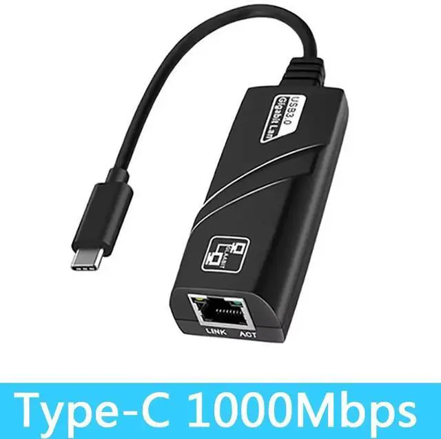 Main image of Gold Gigabit Ethernet Compatible with PC Macbook Windows Laptop Desktop Plug and Play USB 3.0 RJ45 LAN Dongle 10/100/1000Mbps USBRJ-GH04-Gold-5YYBG