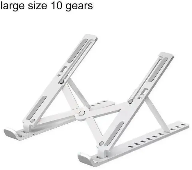 Main image of WHITE Contact Points Works with 10-17.3 Inch Tablets Notebooks Durable Slim Profile Holder 10-Step Elevation Control Airflow Cutout Rubberized NBSTD-K704-WHITE-6CV5B