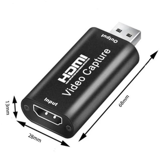 Alt view image 7 of 7 - WHITE USB 3.0 HDMI Video Capture Card 4K 1080P 60Hz YUV Output Compatible with DSLR Camcorder Action Camera for Live Streaming Gaming VCAP-HD01-WHITE-VBB84